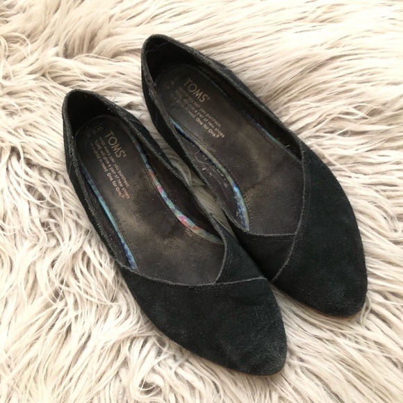 Toms suede jutti pointed flats - Picture 1 of 5